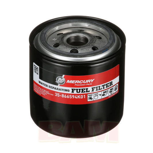 MERCURY - WATER SEPARATING FUEL FILTER - SPIN ON - 35-866594K01