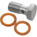 GOODRIDGE - 3/8"-24 SINGLE BANJO BOLT SHORT - P775-03CH