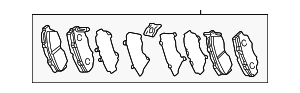 HONDA AUTOMOTIVE - FRONT PAD SET - 45022-TE0-A62