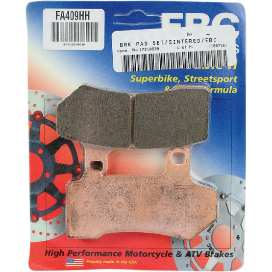 EBC BRAKES - DOUBLE-H SINTERED BRAKE PADS - FA409HH