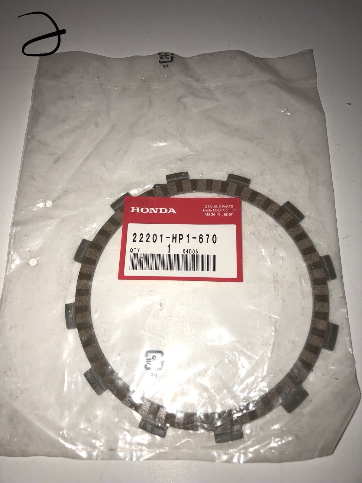 HONDA - DISK CLUTCH FRICTION - 22201-HP1-670