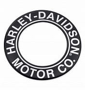 HARLEY-DAVIDSON - MOTOR CO. SCRIPT FUEL CAP MEDALLION - 61300585