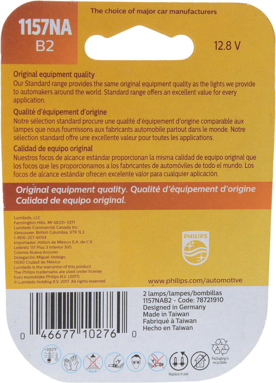PHILIPS - Standard Miniature PACK OF TWO - 1157NA