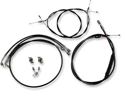 LA CHOPPERS - CABLE KIT SS VINYL BLK 12-14ABSFXS16+ - LA-8123KT-13B