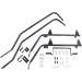 CYCLE VISIONS - 18-20 FLDE/FLFB BLK BAGGER TAIL MONTS - CV-7218