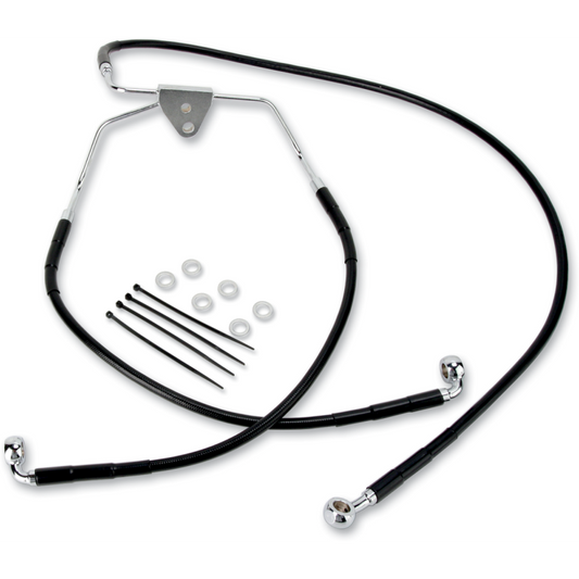 DRAG SPECIALTIES - 08-13 FLHT +10BLK FRT BRK/LI KIT WOABS - 620085-10BLK