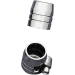 DRAG SPECIALTIES - GROOVED HOSE END 1/4-5/16 W/ CLAMP - DS-096609