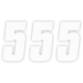 FACTORY EFFEX - 6" NUMBER WHITE #5 - 08-90055