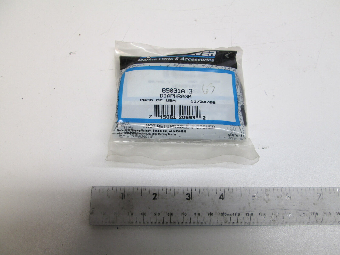 QUICKSILVER - Marine Fuel Pump Diaphragm Assembly - 89031A 3