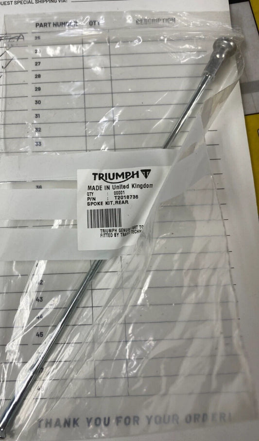 TRIUMPH - Spoke Kit, Rear - T2018736