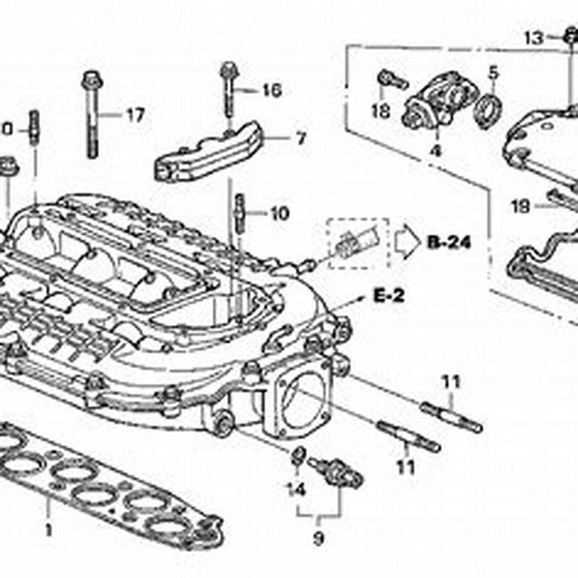 Honda OEM 17105-RCJ-A01 Gskt IN Mnfld genuine replacement part